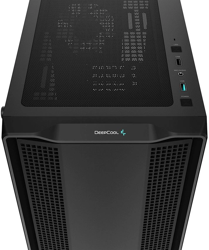 Корпус Deepcool CC360 ARGB черный без БП mATX 5x120mm 4x140mm 1xUSB2.0 1xUSB3.0 audio bott PSU