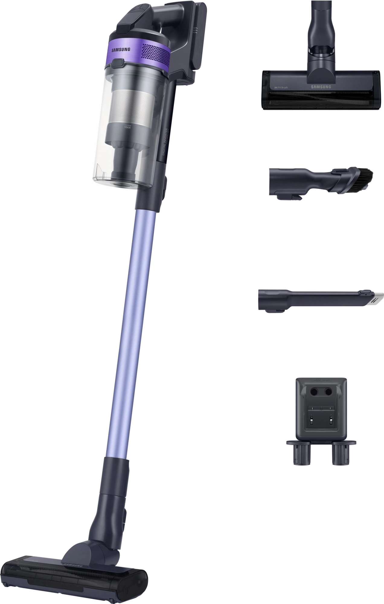 Пылесос Samsung Jet VS15A6031R4/EV 410Вт фиолетовый/серый