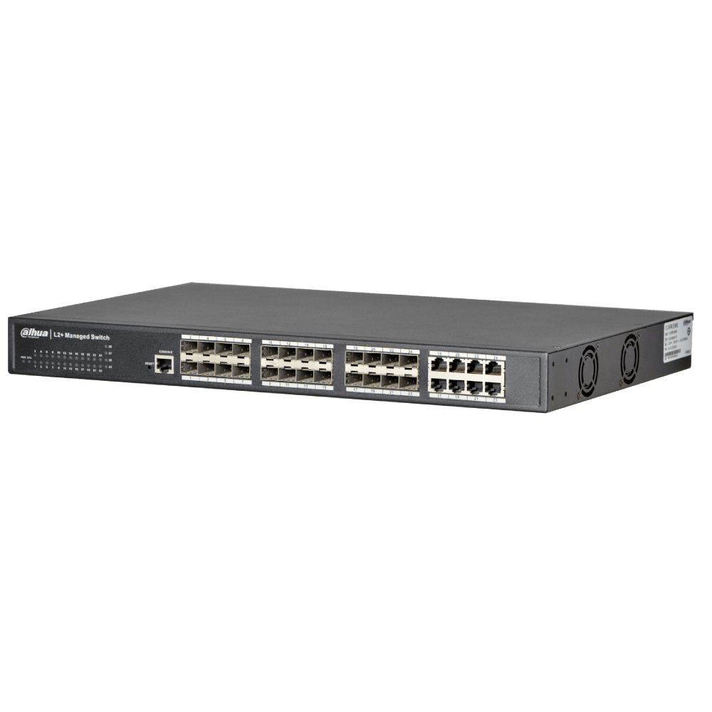 Коммутатор PoE DH-PFS5924-24X 16x1000 SFP, 8xCombo 1000BASE-T/SFP