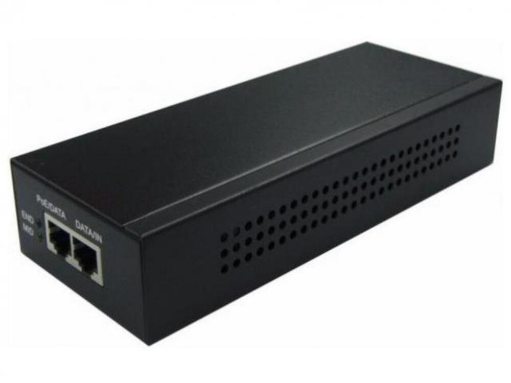 30Вт PoE-инжектор LAS30-57CN-RJ45 (без шнура питания), 30W 1 RJ45 интерфейс 1000M. Подходит для DS-2DE5/4xxx-AE/-AE3, Hikvision