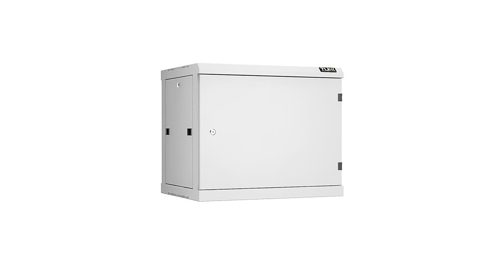 TWC-096045-R-M-GY - Настенный разборный шкаф TLK 19", 9U, металлическая дверь, Ш600хВ503хГ450мм, 2 пары монтажных направляющих, серый