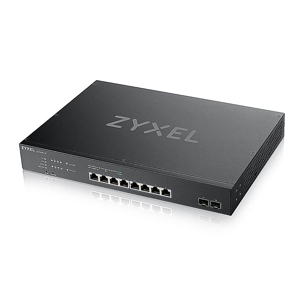 XS1930-10 - Гибридный мультигигабитный Smart L2+ коммутатор Zyxel NebulaFlex XS1930-10, rack 19", 8xRJ-45: 1/2,5/5/10G, 2xSFP+, автономное/облачное управление