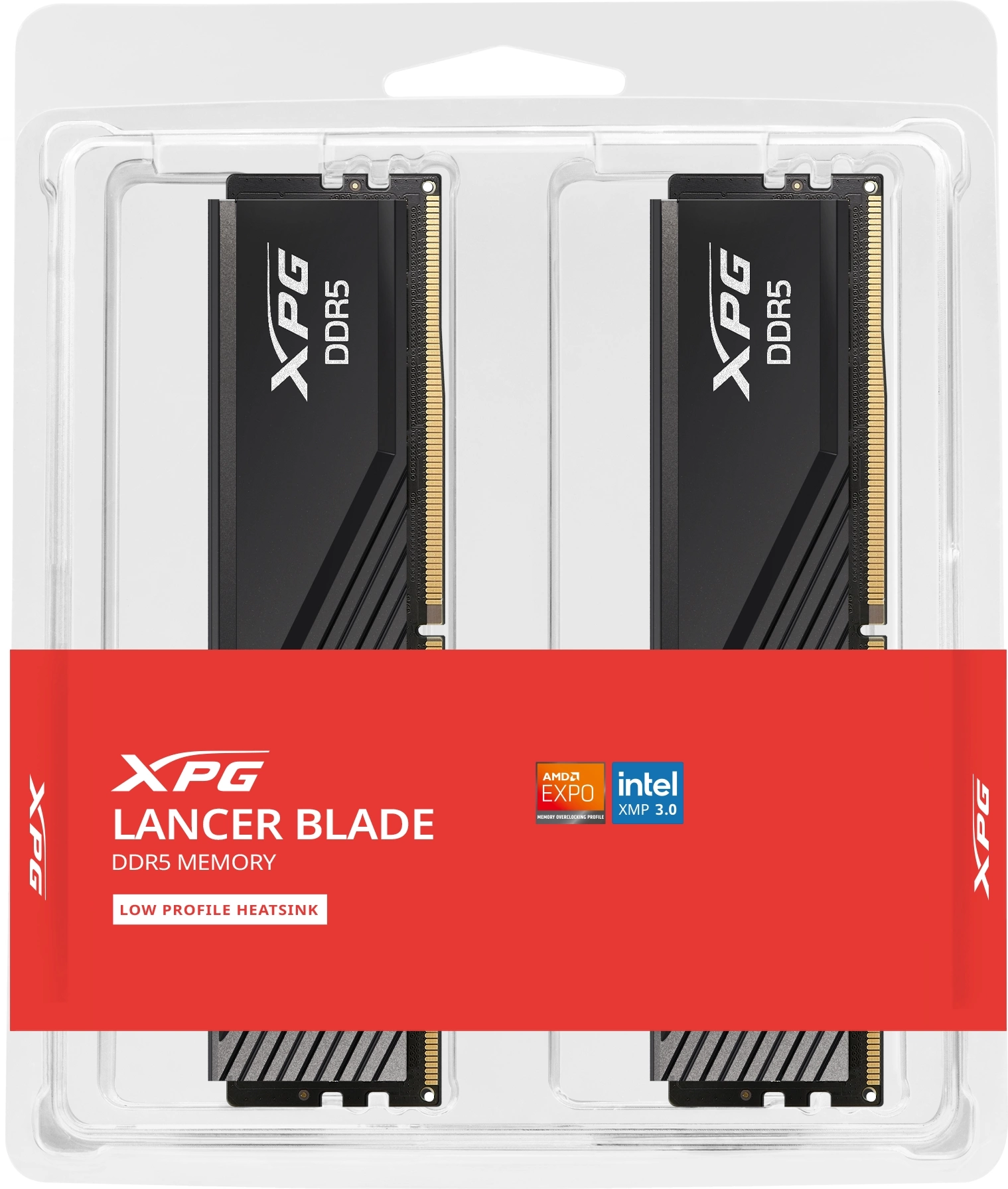 Память DDR5 2x16GB 6000MHz A-Data AX5U6000C3416G-DTLABBK XPG Lancer Blade RTL Gaming PC5-48000 CL34 DIMM ECC 288-pin 1.35В kit dual rank с радиатором Ret