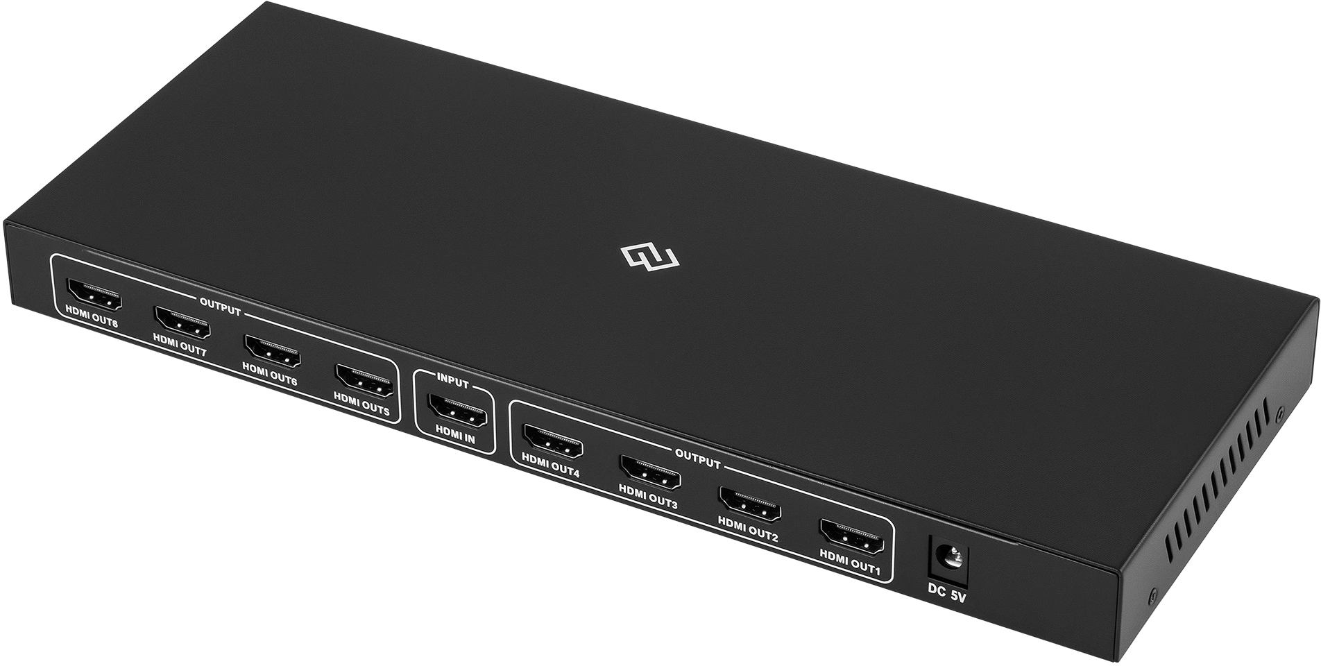 Сплиттер аудио-видео Digma DHSP-v1.4x8 HDMI (f)/8xHDMI (f) черный