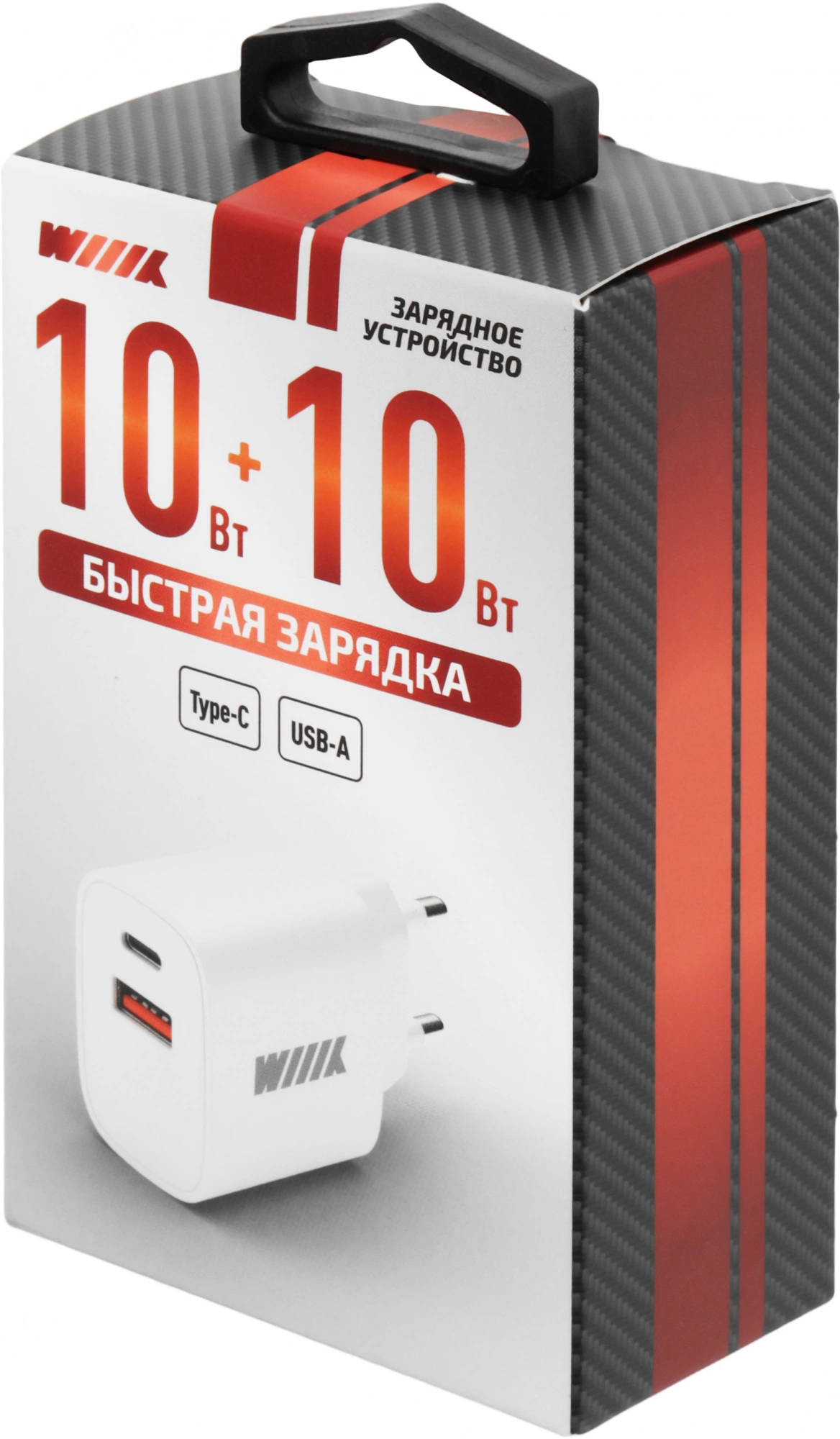 Сетевое зар./устр. Wiiix UNN-1-2-04-W 2.4A USB Type-C универсальное белый