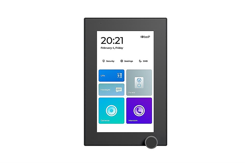 BAS-IP AZ-07L BLACK - 7-дюймовый IP-видеомонитор для помещений с возможностью горизонтального и вертикального монтажа