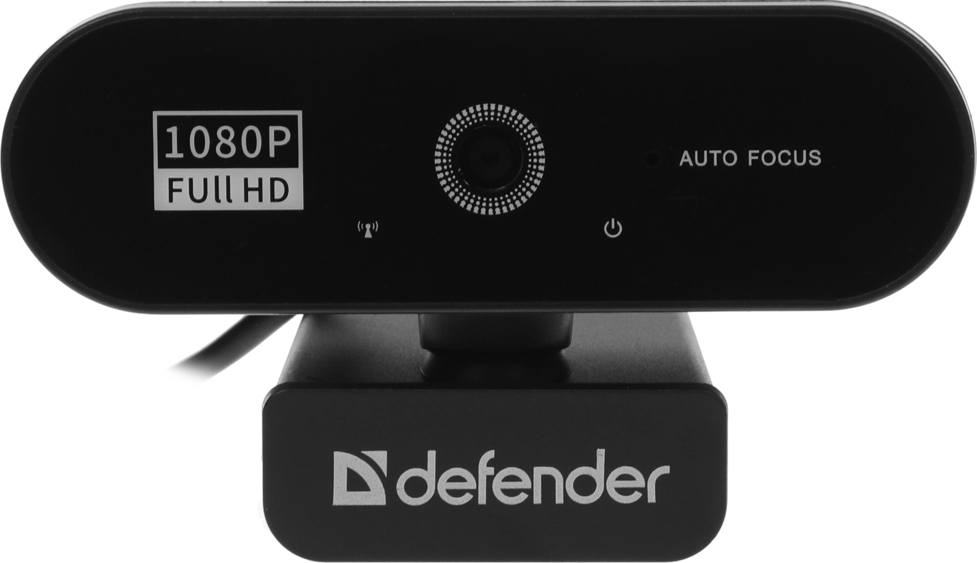 Камера Web Defender G-Lens 2580 черный 2Mpix USB2.0 с микрофоном для ноутбука (63112)