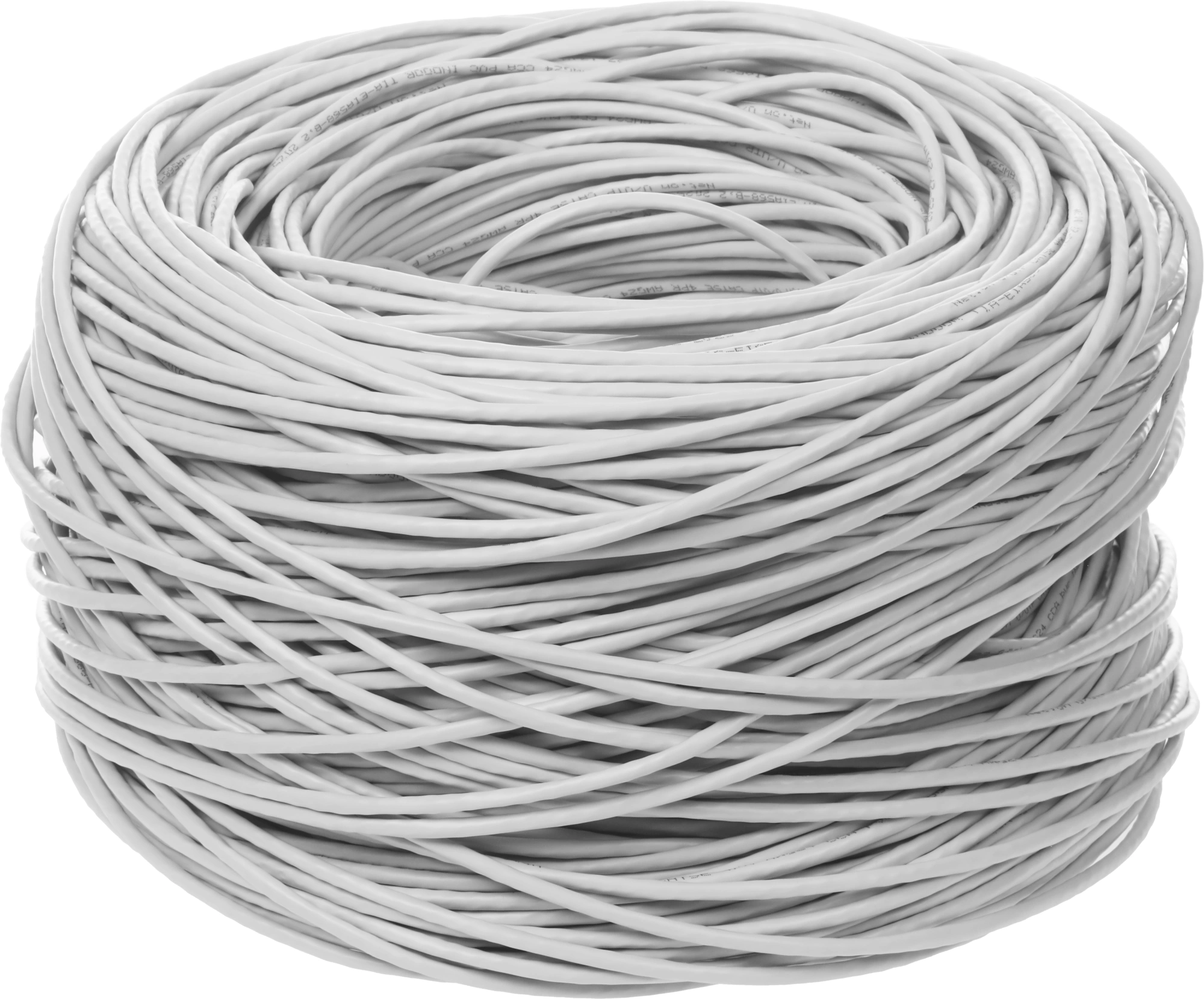 Кабель сетевой информационный NetOn 01-0302 кат.5E UTP 4 пары 24AWG PVC внутренний 305м серый