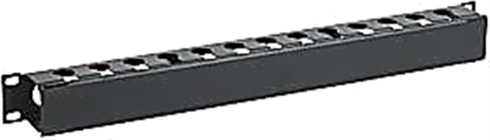 CO05-1MCM IITK Кабельный органайзер с крышкой 19" 1U черный