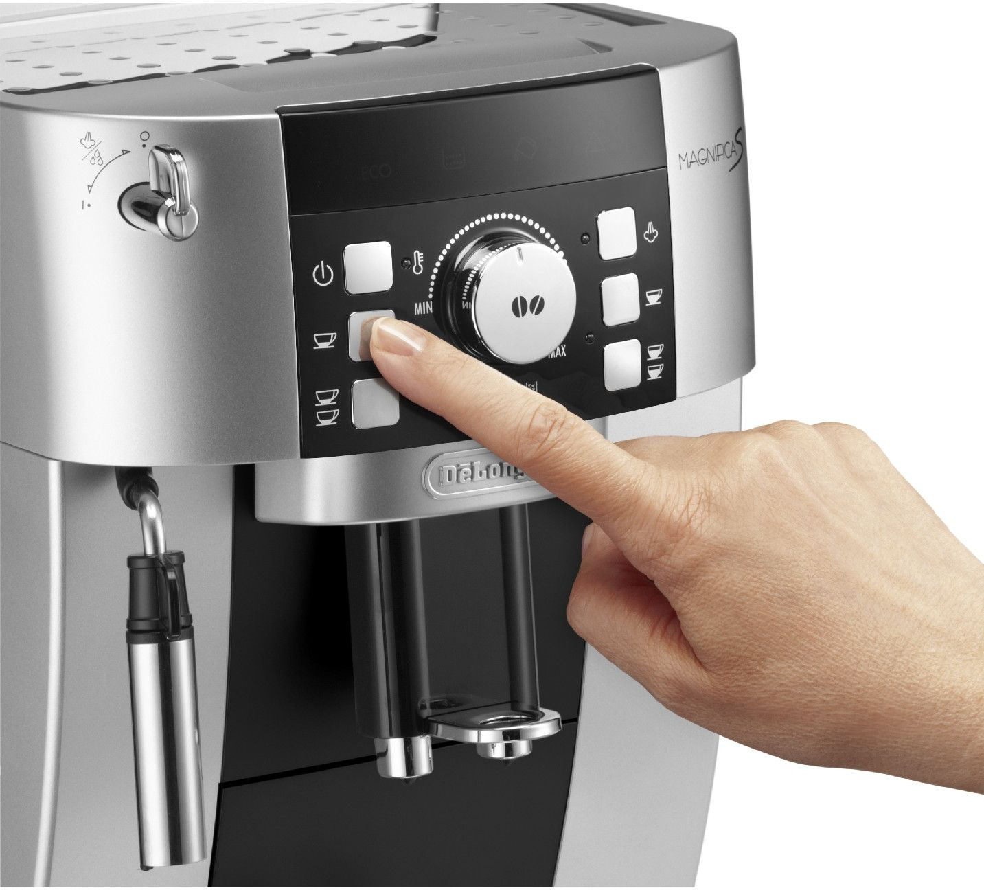 Кофемашина Delonghi Magnifica S ECAM21.117.SB 1450Вт серебристый/черный