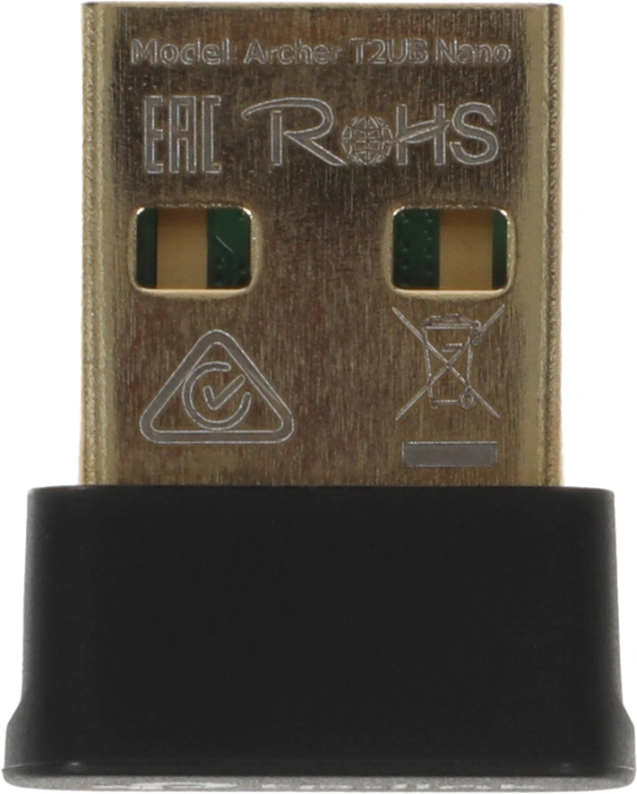 Сетевой адаптер Wi-Fi + Bluetooth TP-Link Archer T2UB Nano AC600 USB 2.0 (ант.внутр.) 1ант.