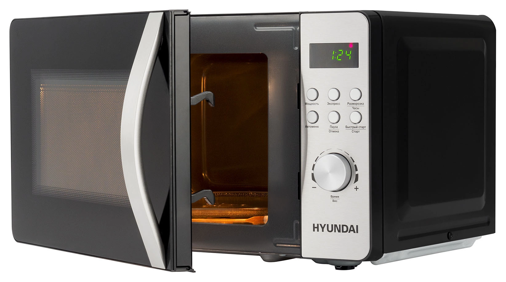 Микроволновая Печь Hyundai HYM-D2074 20л. 700Вт черный/серебристый