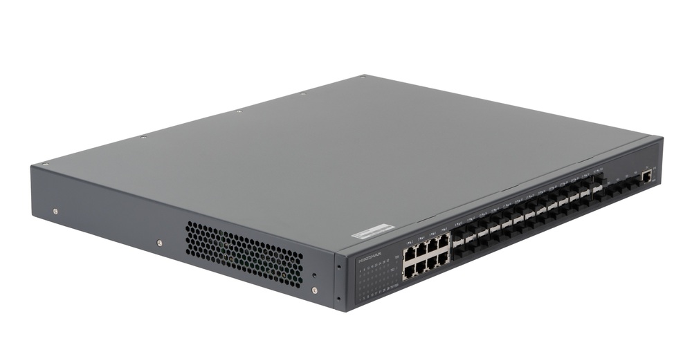 GL-SW-G301-38F - Управляемый коммутатор L3 NIKOMAX, Stack, 24 порта 100/1000BaseX SFP, 8 портов 10/100/1000BaseT, 6 портов 1/10GE SFP+, Резервный БП (опция)