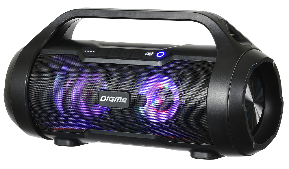 Колонка порт. Digma S-34 черный 25W 1.0 BT/USB 3000mAh (SP3425B)