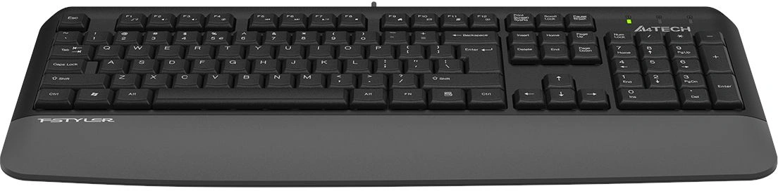 Клавиатура A4Tech Fstyler FK20 серый USB Multimedia (подставка для запястий) (FK20) кабель 1.5м