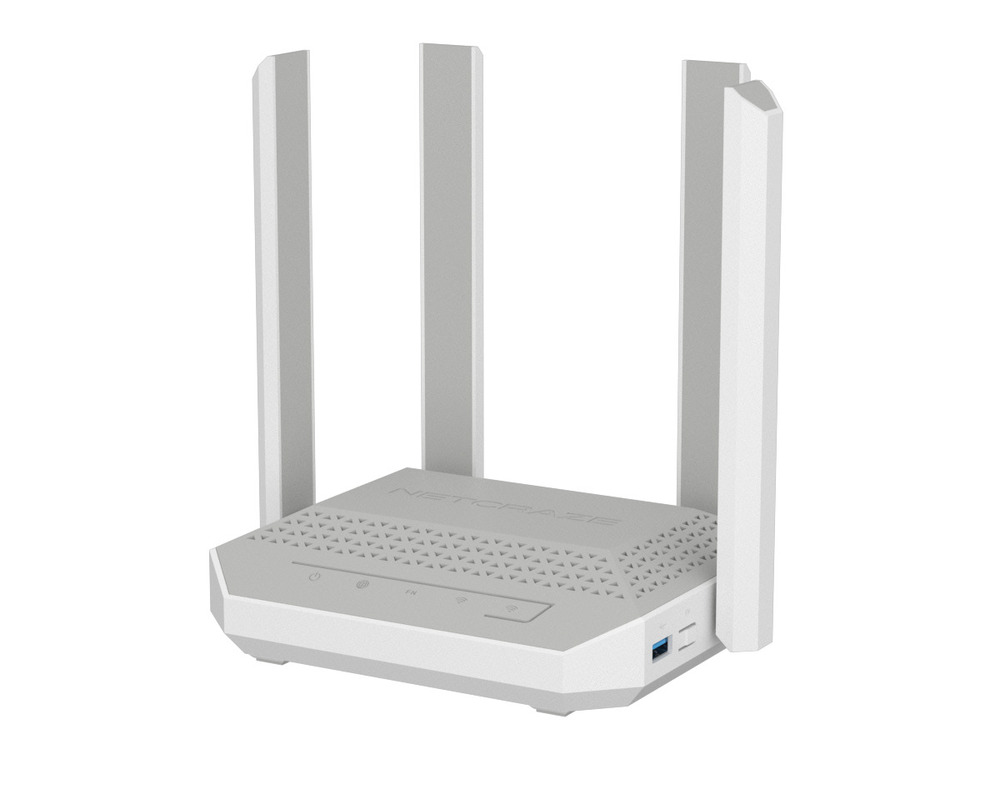 NC-3611 - Гигабитный интернет-центр Netcraze с модемом DSL, Mesh Wi-Fi 6 AX3000, 4-портовым Smart-коммутатором и многофункциональным портом USB 3.0, (Netcraze Hopper DSL)