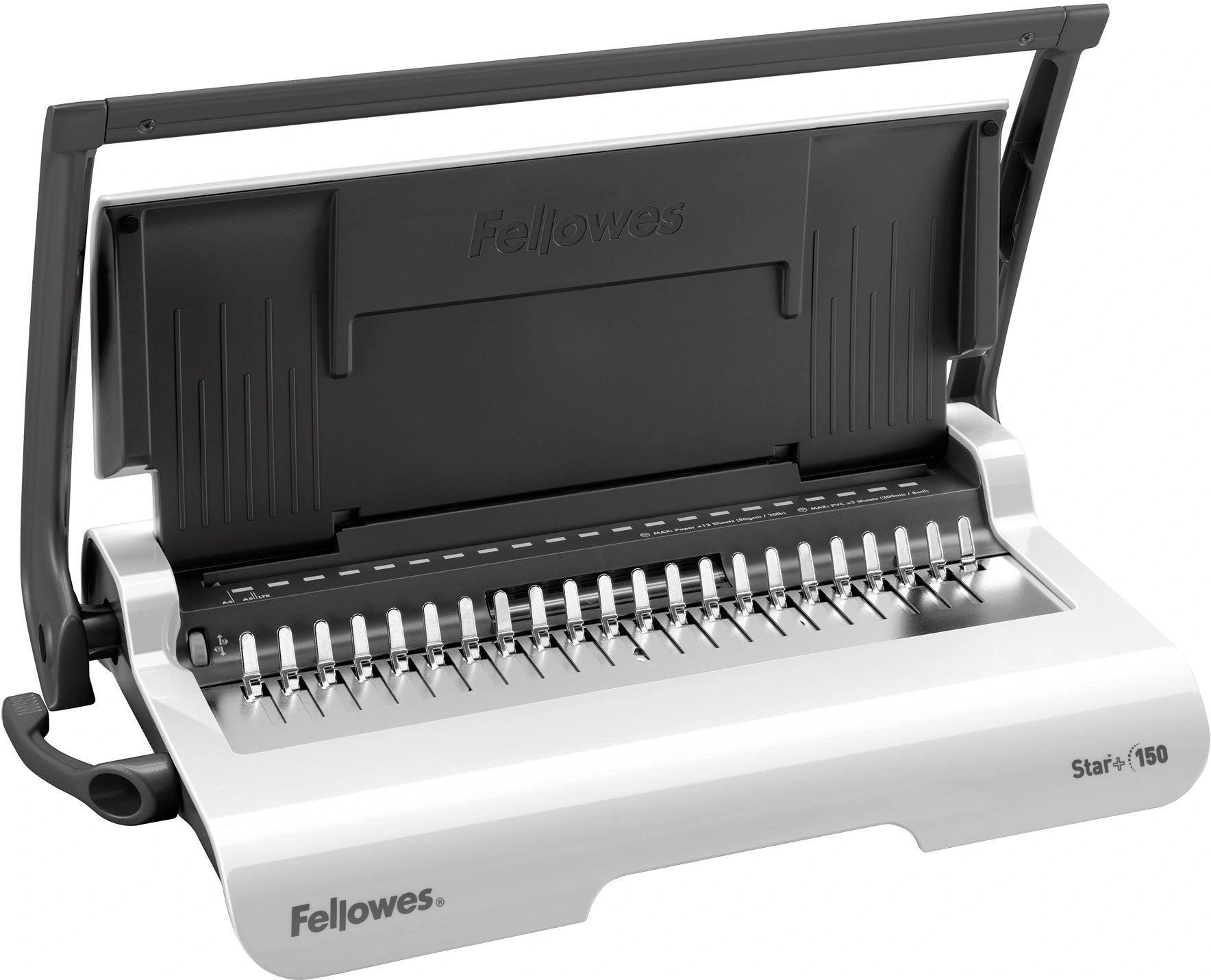 Переплетчик Fellowes STAR+ 150 (FS-56275) A4/перф.12л.сшив/макс.150л./пластик.пруж. (6-18мм)