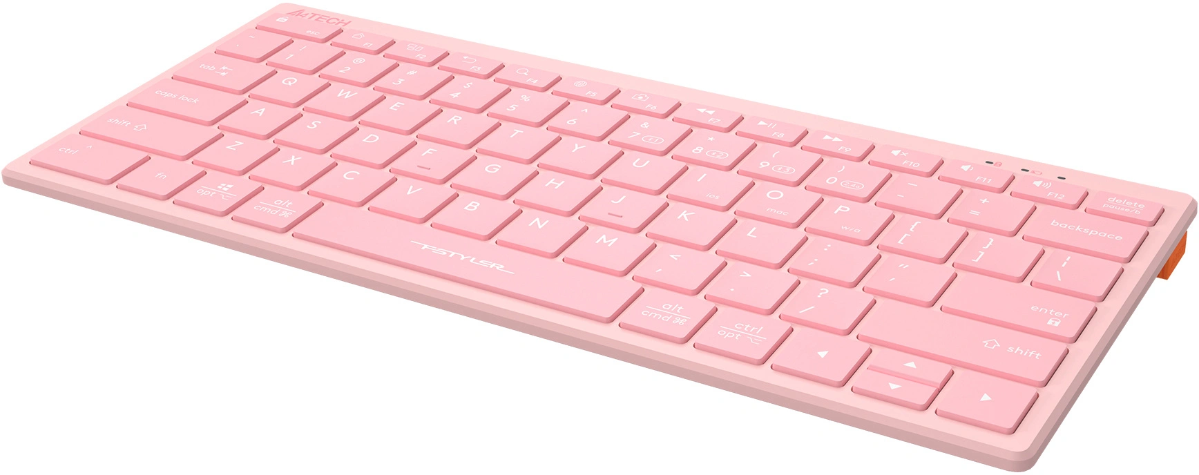 Клавиатура A4Tech FBX51C розовый USB беспроводная BT/Radio slim Multimedia (FBX51C PINK)