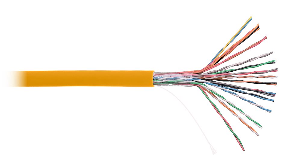 EC-UU016-5-LSZH-OR-3 - Кабель медный NETLAN U/UTP 16 пар, Кат.5, медный, внутренний, LSZH, 305м