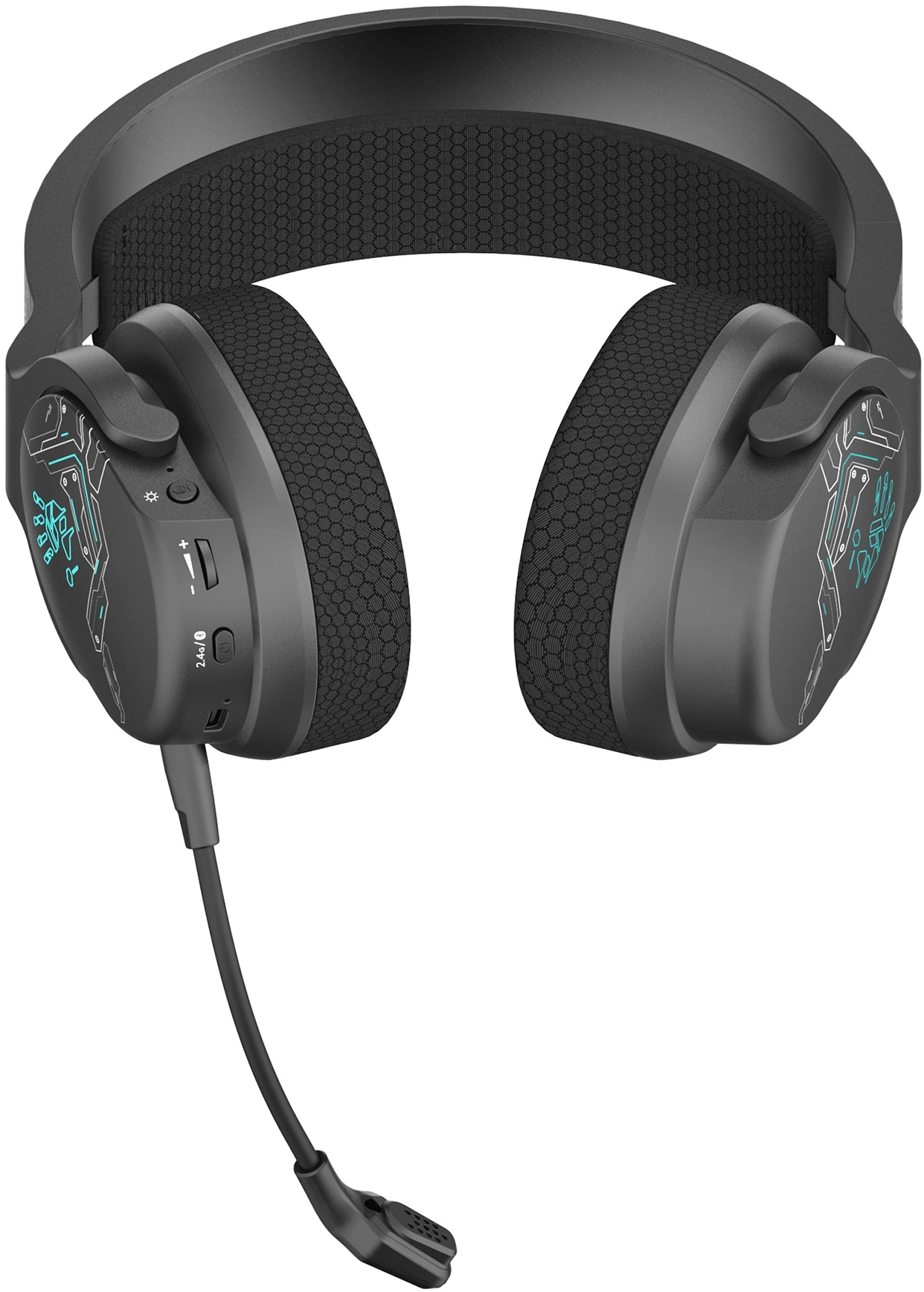 Наушники с микрофоном A4Tech Bloody GR370 черный мониторные BT/Radio/3.5mm оголовье (GR370)