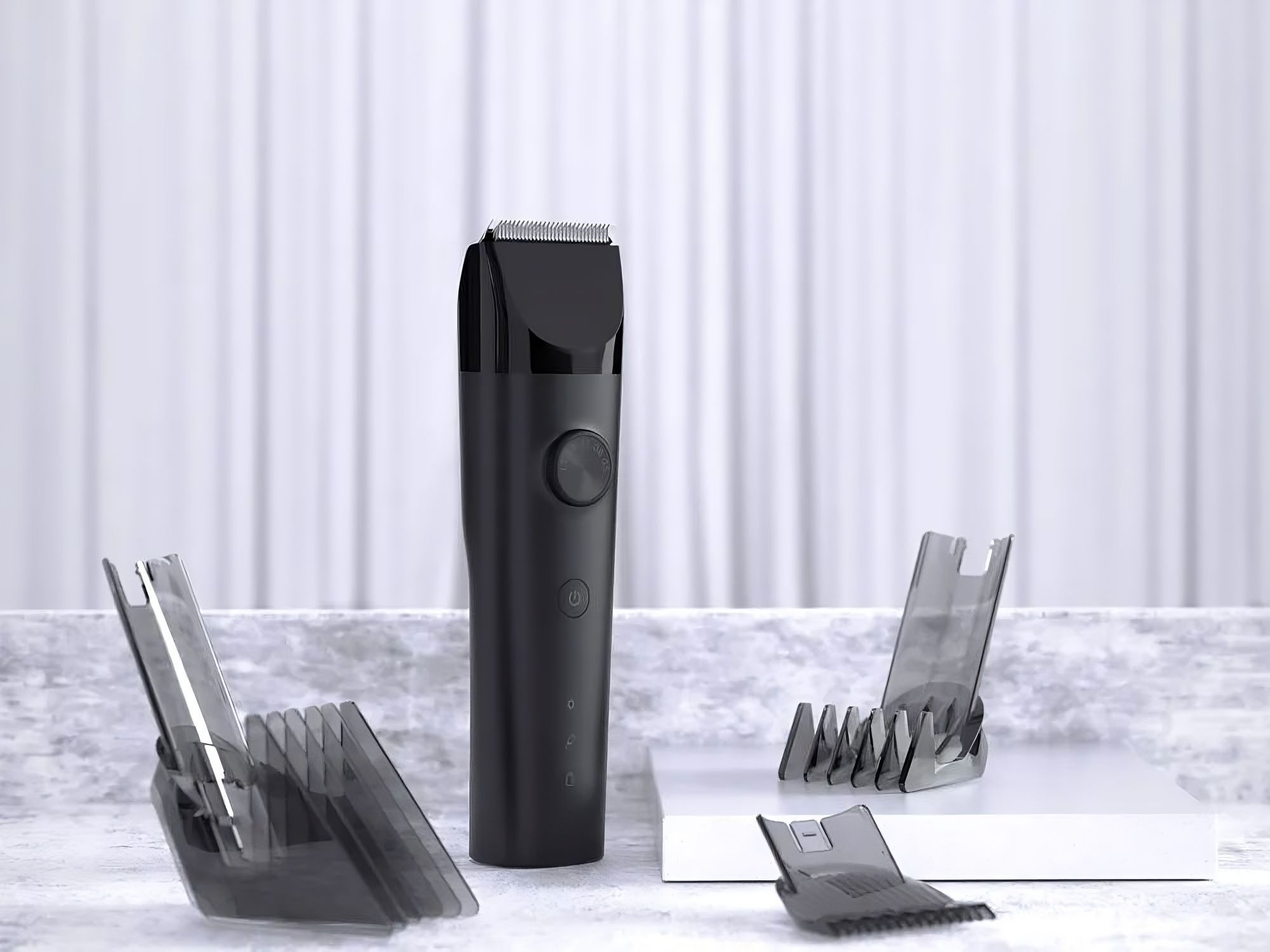 Машинка для стрижки Xiaomi Hair Clipper черный 3Вт (насадок в компл:3шт)