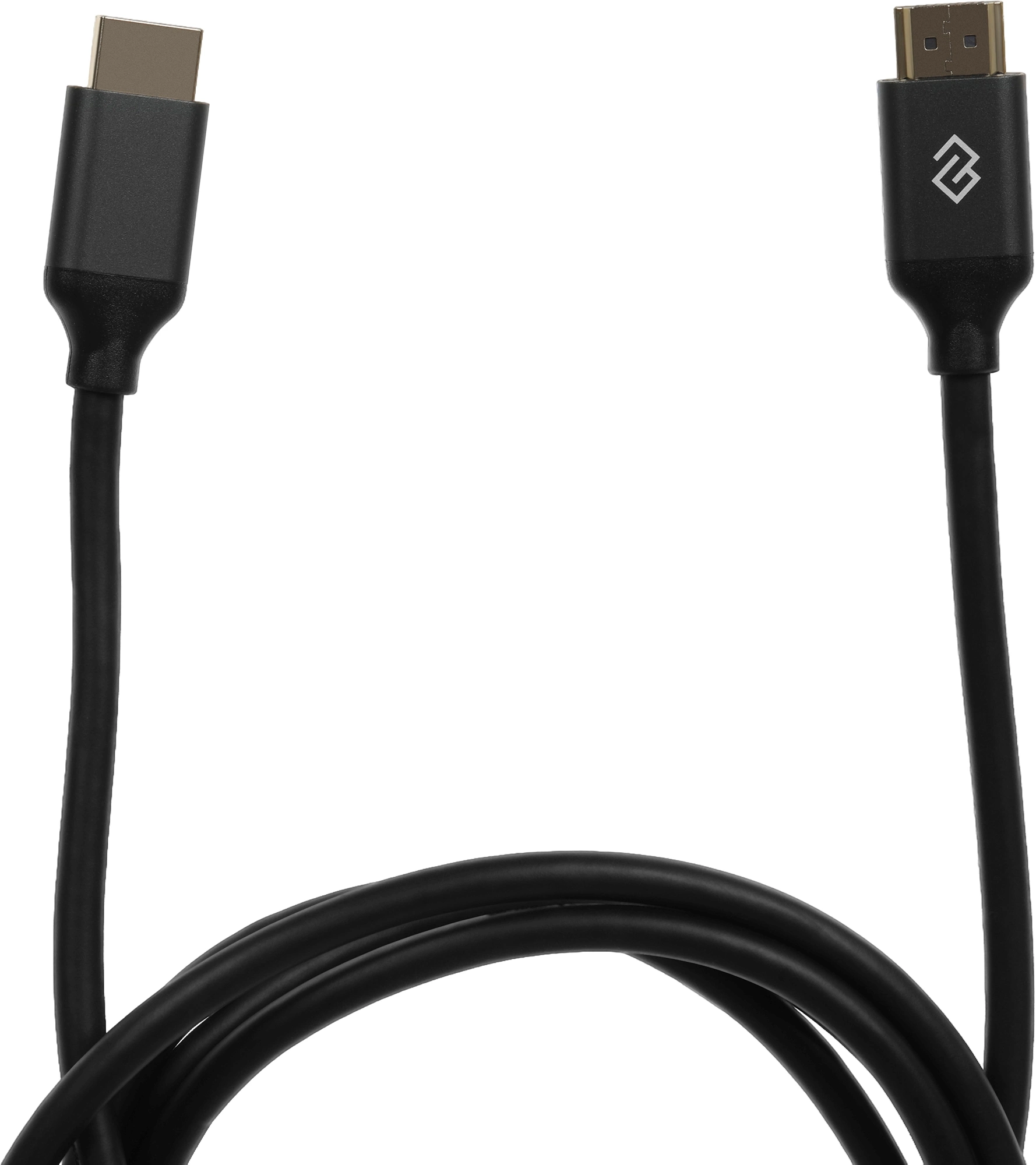 Кабель аудио-видео Digma HDMI (m)/HDMI (m) 2м. феррит.кольца позолоч.конт. черный (D-HDMI-V2.1-2M)