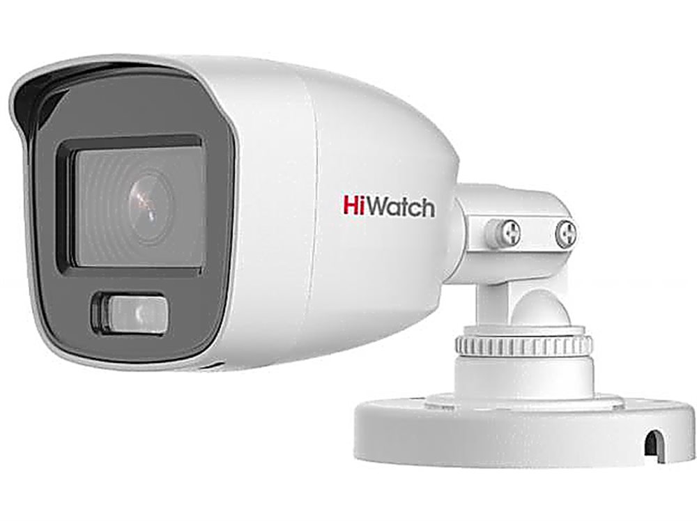 Камера DS-T200L (3.6mm). Уличная, буллит, TVI, 1080p, с LED-подсветкой до 20м, ColorVu