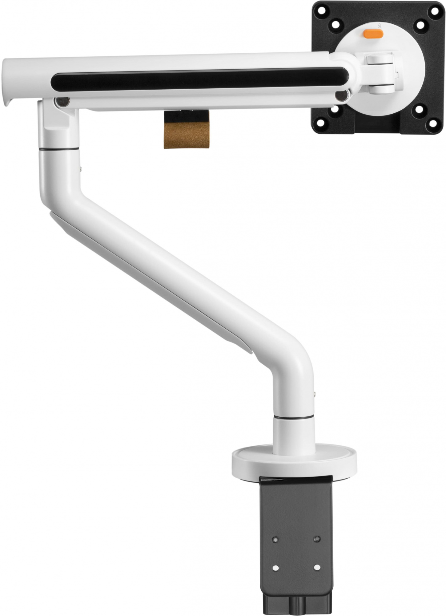 Кронштейн для мониторов Ultramounts UM725W белый 17"-32" макс.9кг крепление к столешнице поворот и наклон