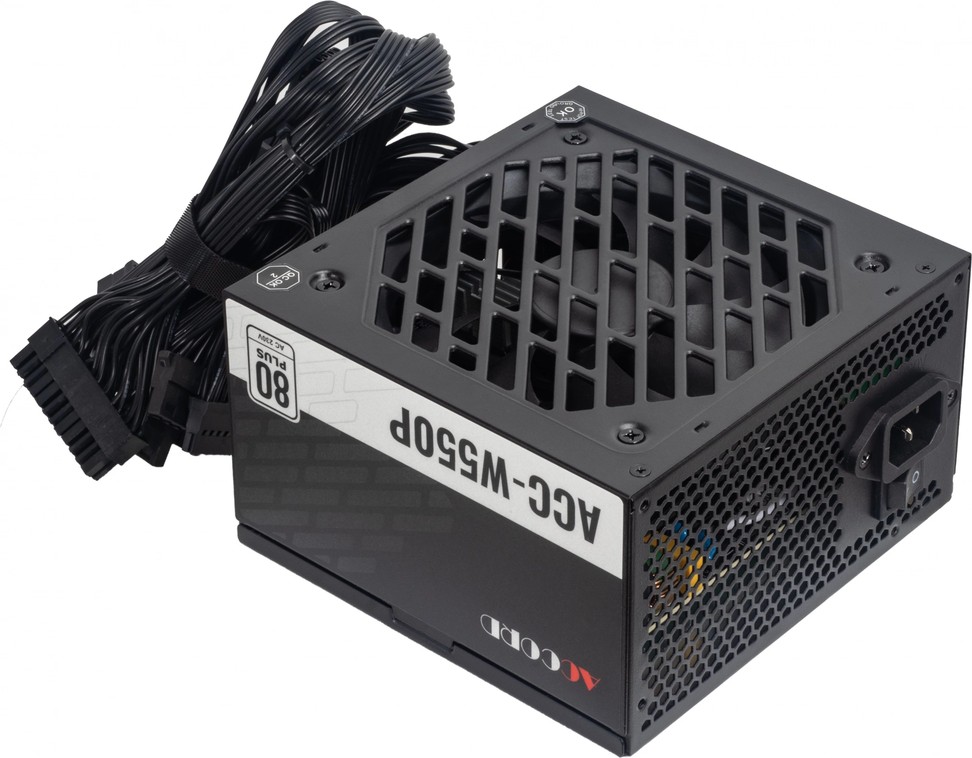 Блок питания Accord ATX 550W ACC-W550P 80+ white (20+4pin) APFC 120mm fan 6xSATA RTL