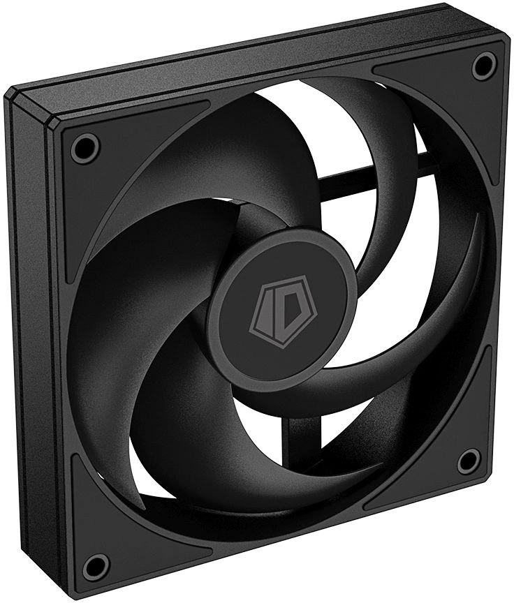 Вентилятор для корпуса ID-Cooling AS-120-K 120х120x25 черный 4-pin 30дБ Ret
