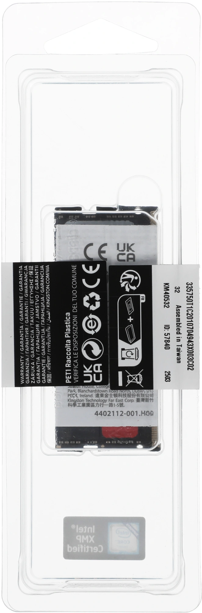 Память DDR5 16GB 6400MHz Kingston KF564S38IB-16 Fury Impact RTL PC5-51200 CL38 SO-DIMM ECC 262-pin 1.35В single rank Ret