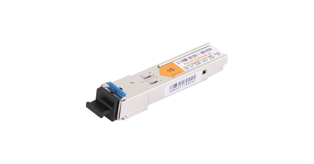 GL-OT-SG20SC1-1310-1550 - Модуль NIKOMAX SFP, WDM, 1,25Гбит/c, одно волокно SM, SC, Tx:1310/Rx:1550 нм, DDM, 20 дБ (до 40 км)