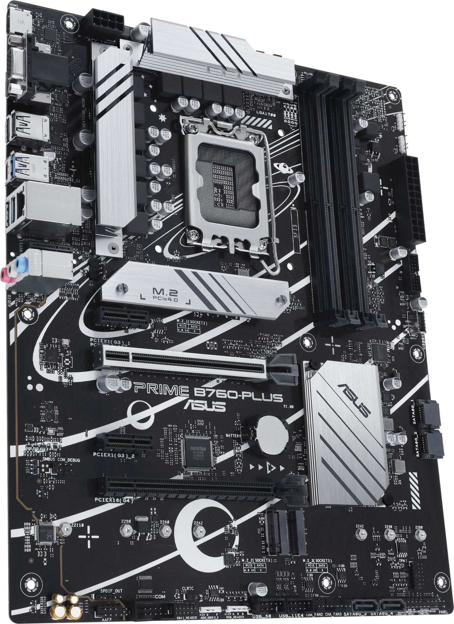 Материнская плата Asus PRIME B760-PLUS Soc-1700 Intel B760 4xDDR5 ATX AC`97 8ch(7.1) 2.5Gg RAID+VGA+HDMI+DP