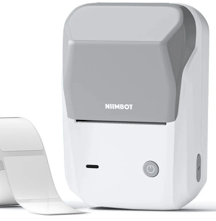 Термопринтер Niimbot B1 (1746887) 203dpi 50мм/с/USB/BT для печ.этик. серебристый
