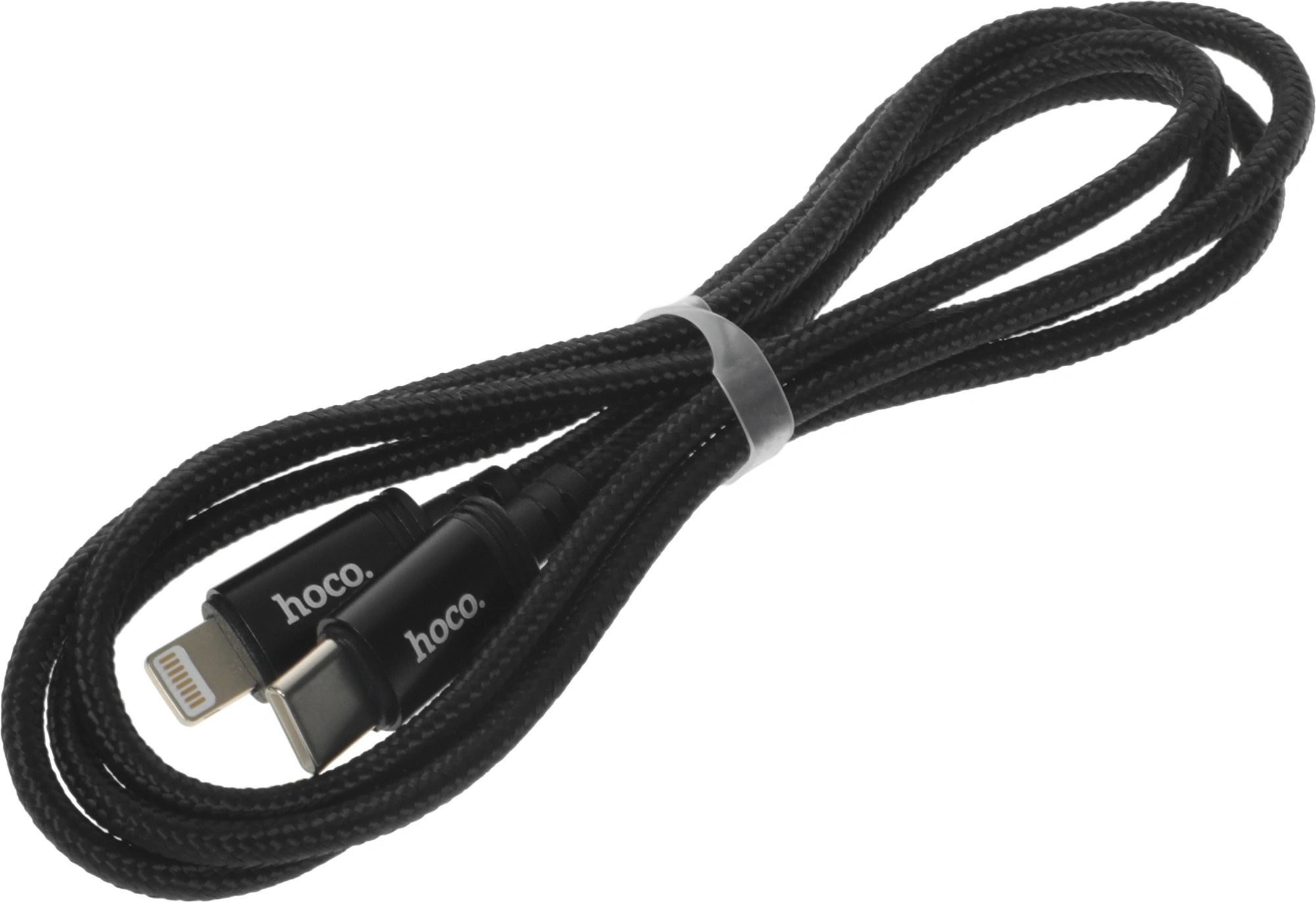 Кабель Hoco X89 Wind iP USB Type-C (m)-Lightning (m) 1м черный коробка