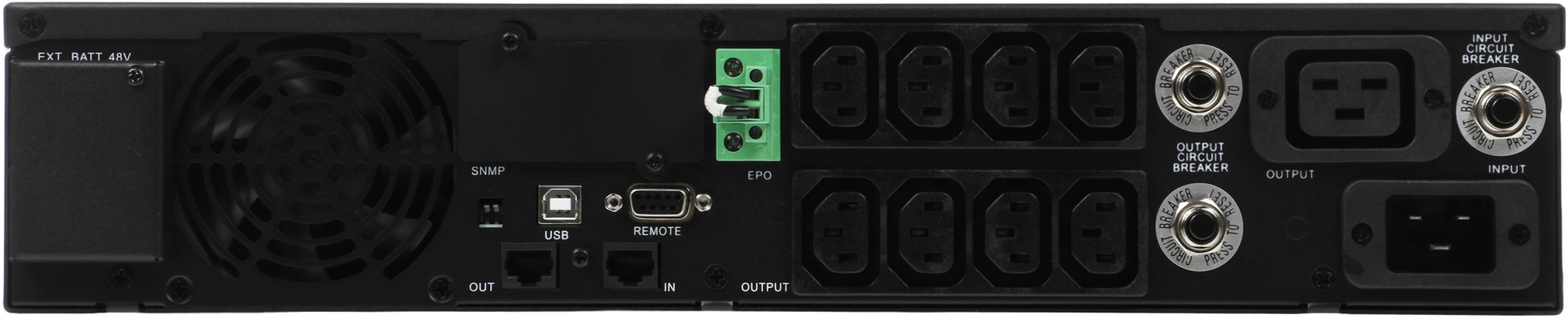 Источник бесперебойного питания Powercom Smart King RT SRT-2000A LCD 1800Вт 2000ВА черный