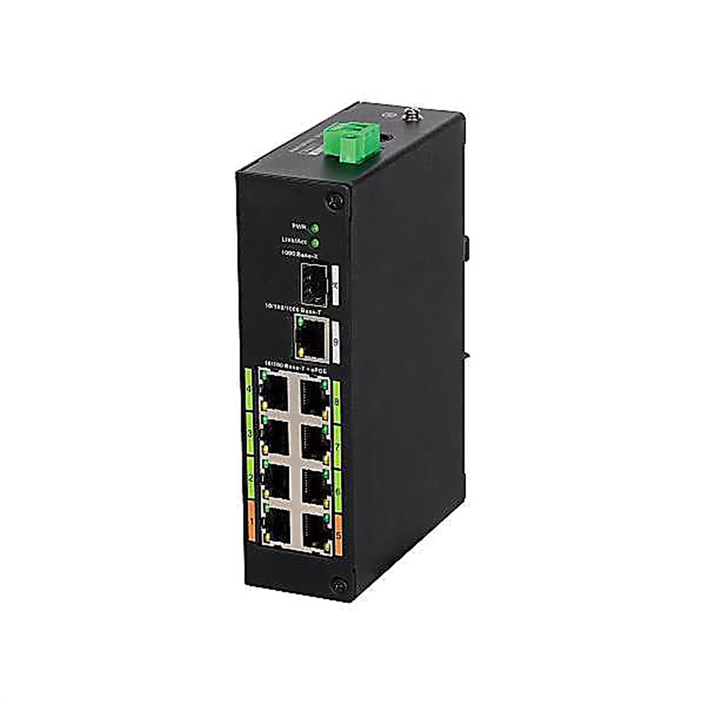 Коммутатор DH-LR2110-8ET-120, 10-портовый коммутатор с 8-еРоЕ портами