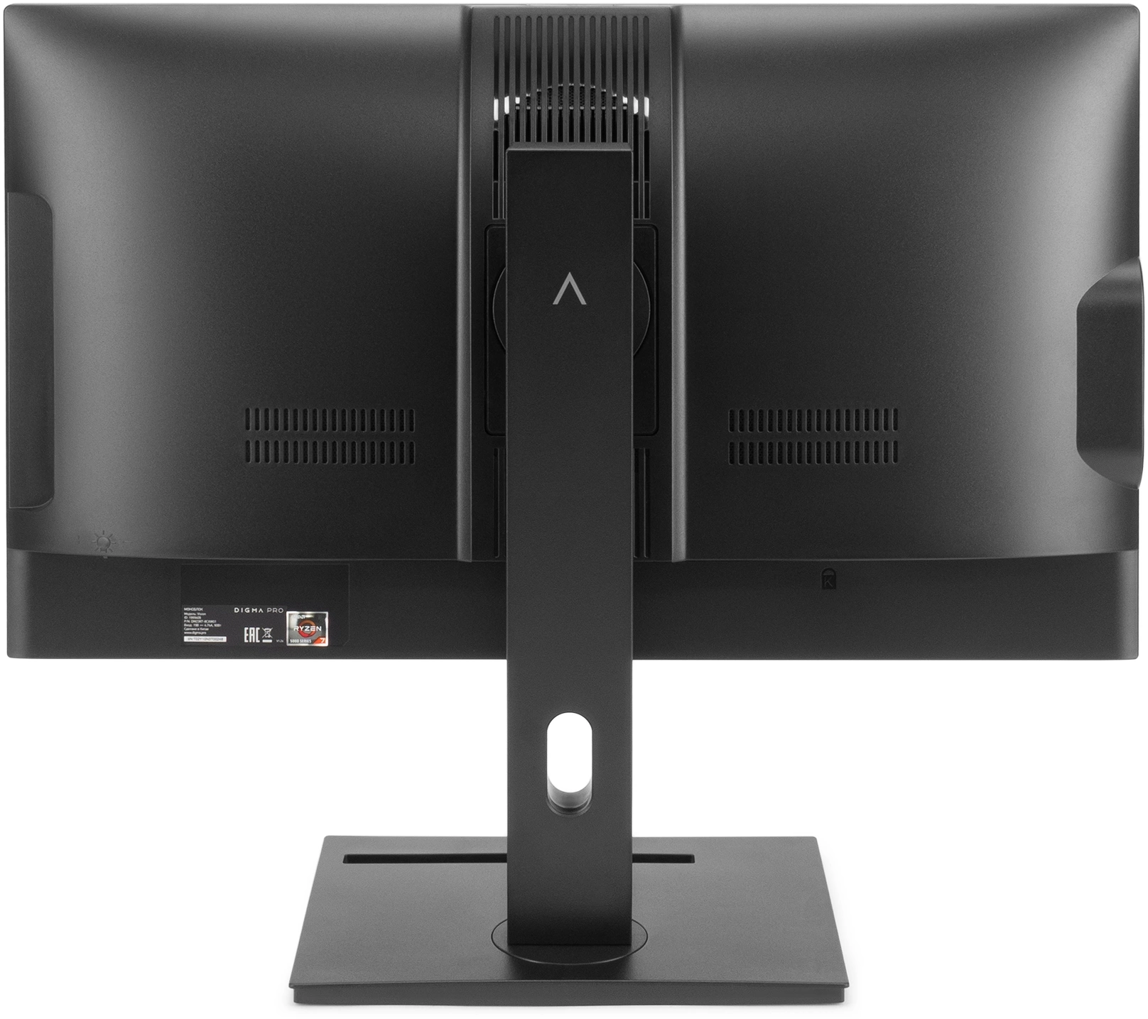 Моноблок Digma Pro Vision 23.8" Full HD Ryzen 7 5700U (1.8) 8Gb SSD256Gb RGr CR Windows 11 Pro Eth WiFi BT 90W клавиатура мышь Cam черный 1920x1080