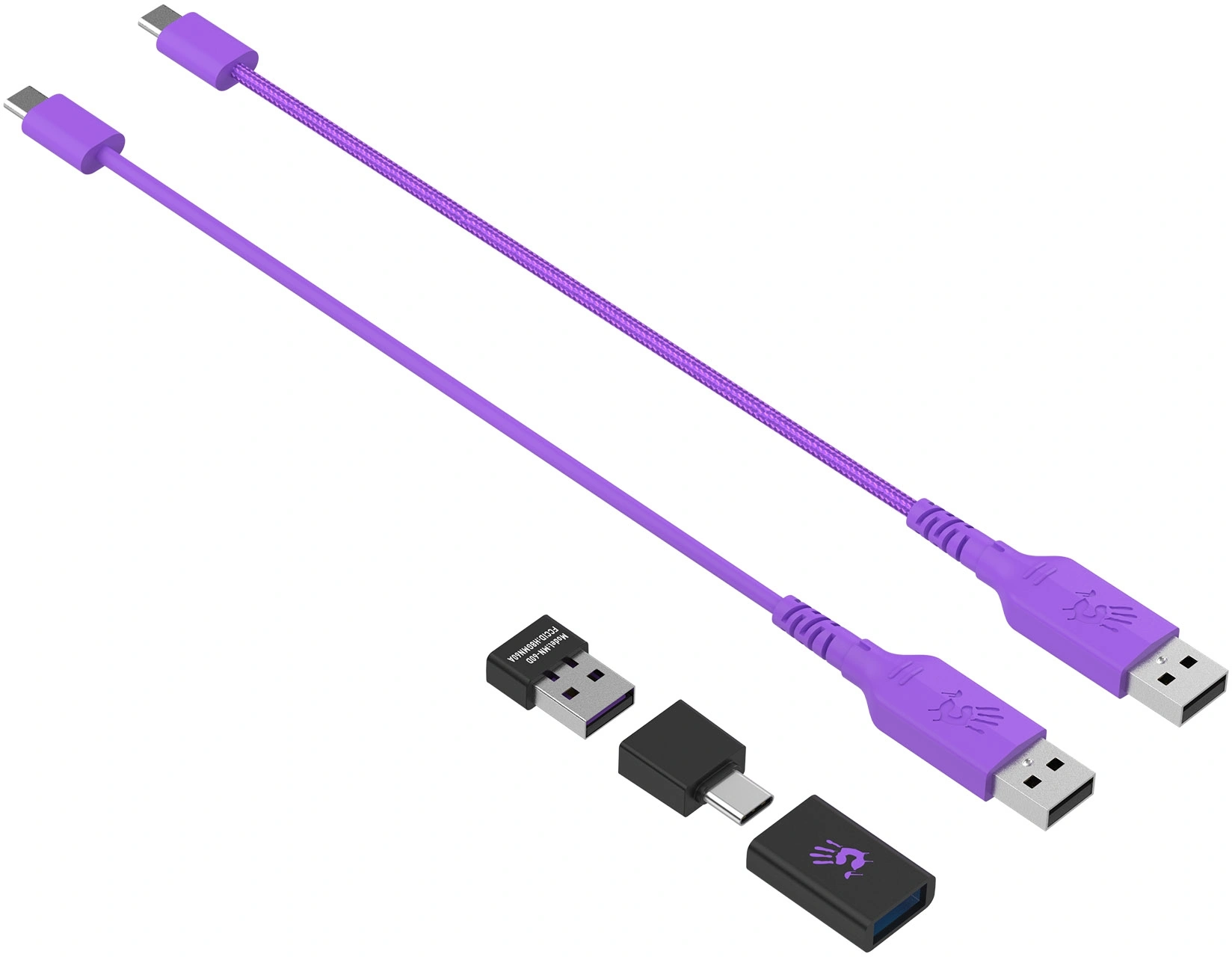 Мышь A4Tech Bloody R73 Ultra Duo черный/рисунок оптическая 20000dpi беспров. USB/USB-C 7but (R73 ULTRA DUO CYPHER GHOST)
