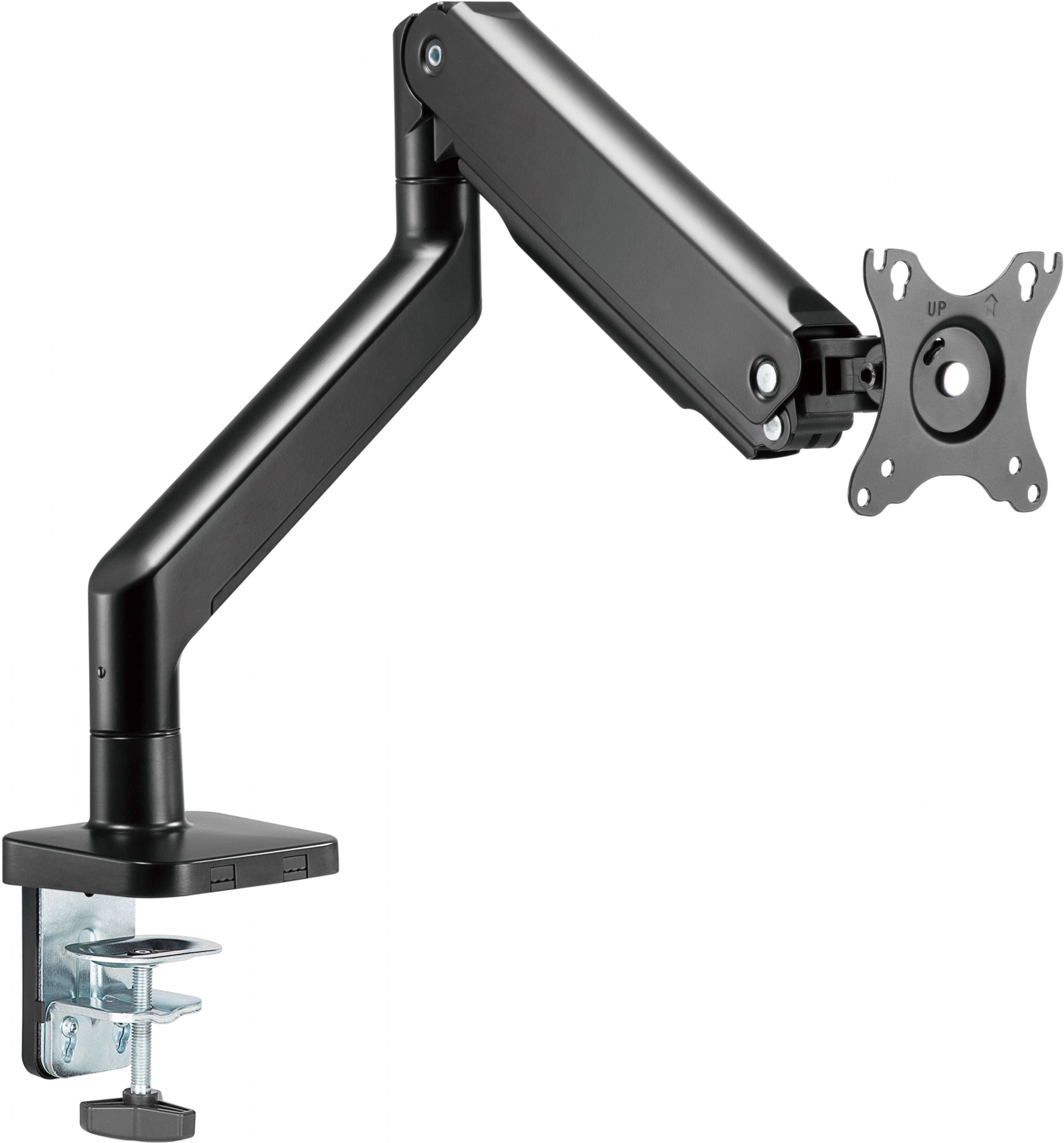 Кронштейн для мониторов Ultramounts UM730 черный 17"-45" макс.16кг крепление к столешнице поворот и наклон