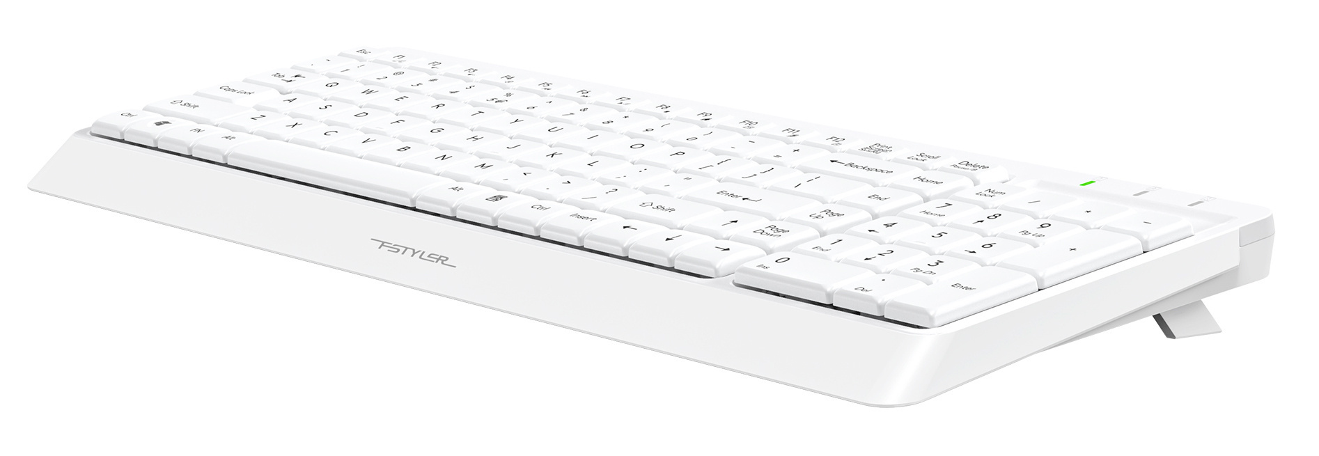 Клавиатура A4Tech FK15 белый USB (FK15 WHITE) кабель 1.5м
