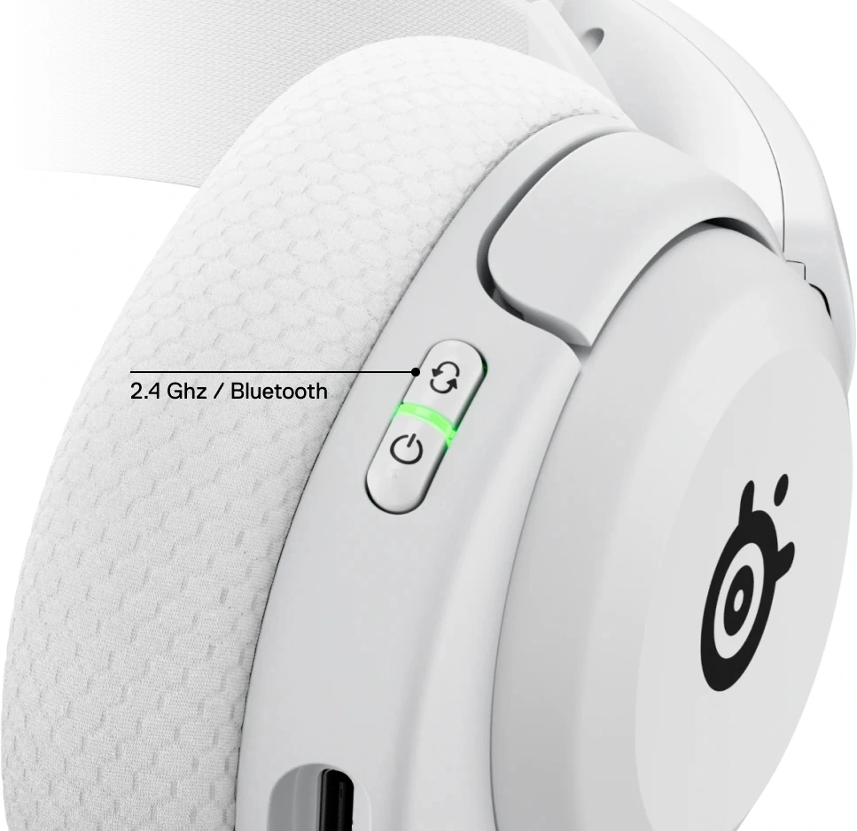 Наушники с микрофоном Steelseries Arctis Nova 5 белый накладные BT/Radio оголовье (61671)