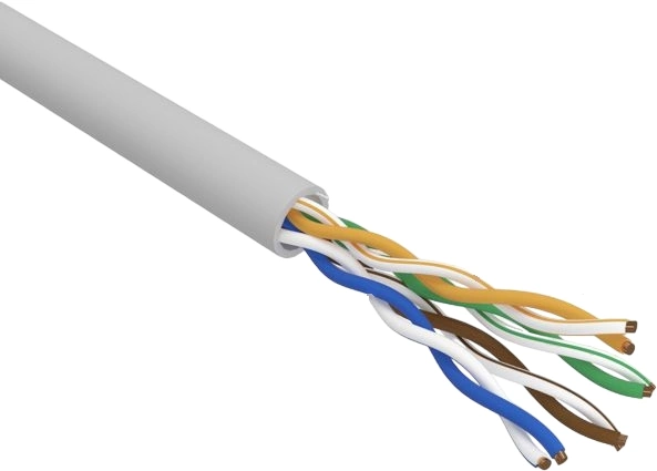 Кабель информационный Rexant 01-0069 кат.5E UTP 4 пары 24AWG LSZH внутренний 305м серый