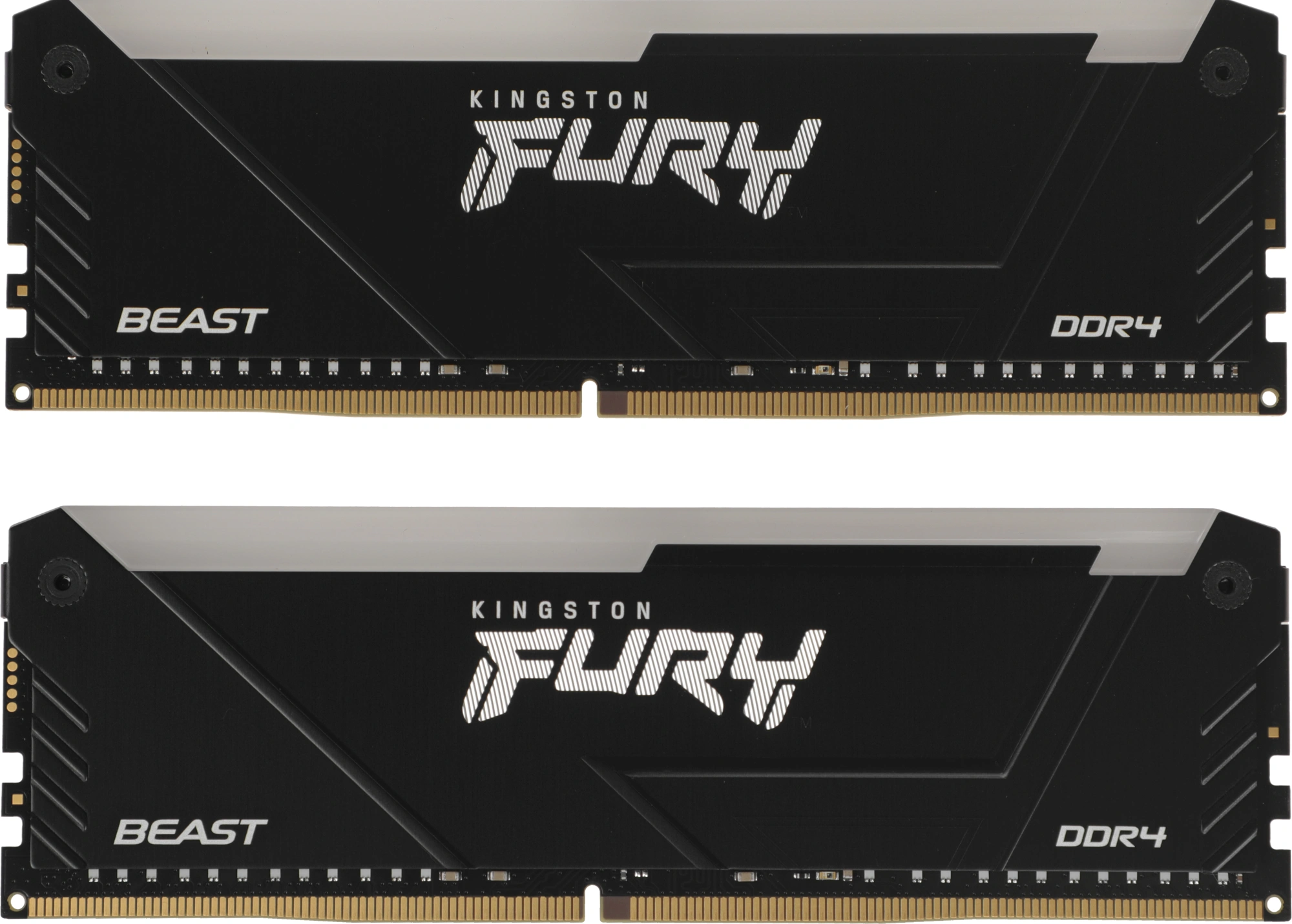 Память DDR4 2x32GB 3600MHz Kingston KF436C18BB2AK2/64 Fury Beast Black RGB RTL Gaming PC4-28800 CL18 DIMM 288-pin 1.35В dual rank с радиатором Ret