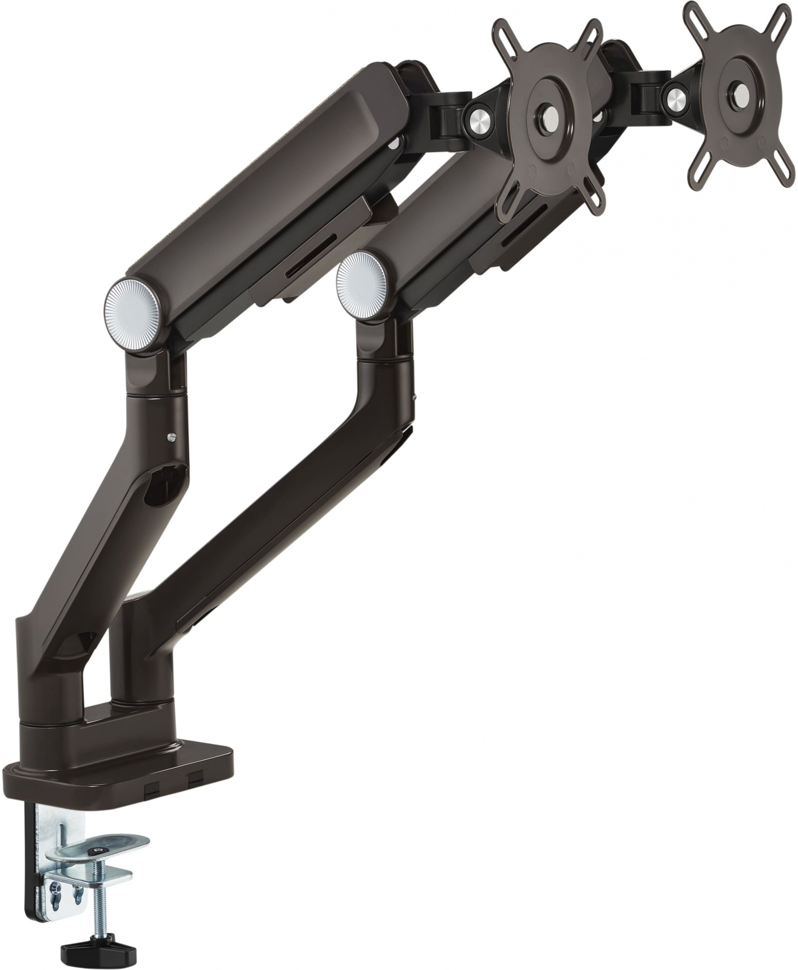 Кронштейн для мониторов Ultramounts UM733BR черный/коричневый 17"-32" макс.8кг крепление к столешнице поворот и наклон