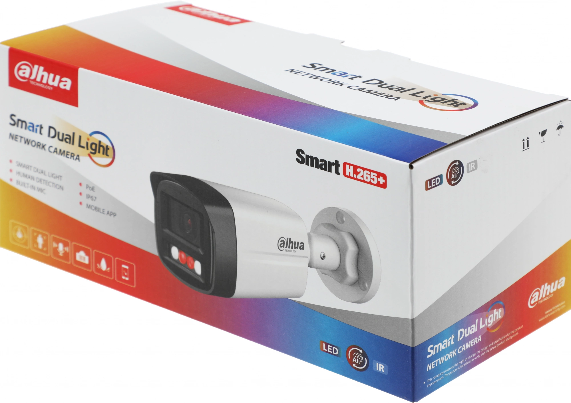 Камера видеонаблюдения IP Dahua DH-IPC-HFW1239TL1P-A-IL-0280B 2.8-2.8мм цв. корп.:белый