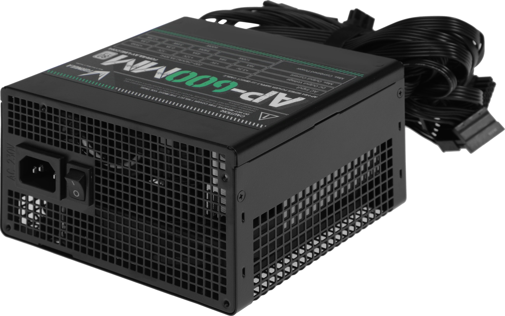 Блок питания Formula ATX 600W AP-600ММ 80 PLUS WHITE (20+4pin) APFC 120mm fan 6xSATA RTL
