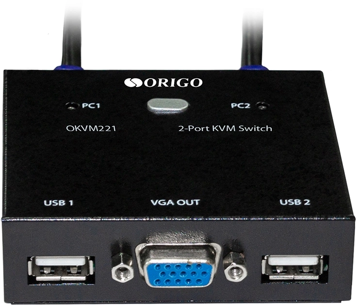 Переключатель KVM Origo OKVM221 2xPC port (OKVM221/A1A)