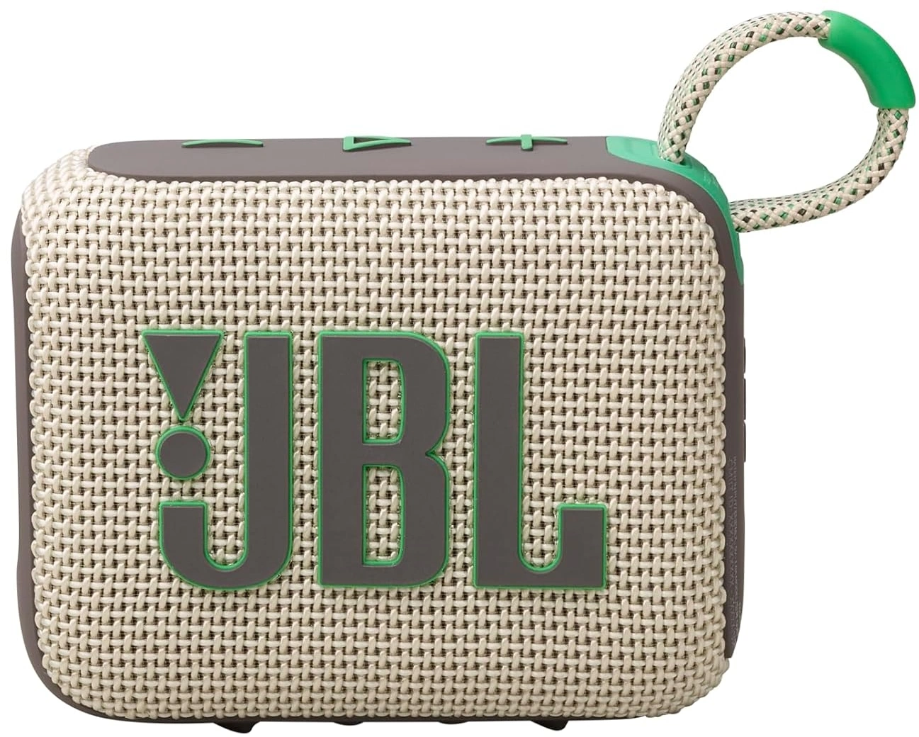 Колонка порт. JBL Go 4 бежевый/зеленый 4.2W 1.0 BT 850mAh (JBLGO4SAND)