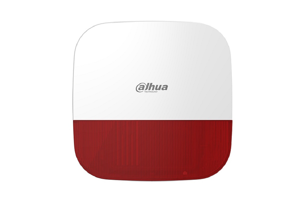 DHI-ARA13-W2(868) red - Беспроводной уличный светозвуковой оповещатель